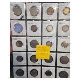 World Coins in Protective Sleeves
