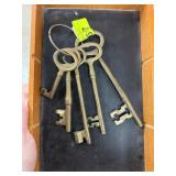 Metal Skeleton Keys on a Ring