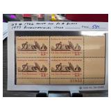 1977 Bicentennial Plate Block Stamps