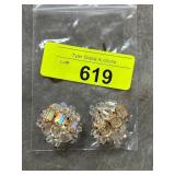 Vintage Clip-On Crystal Earrings
