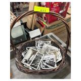 Vintage Basket of Black-and-White Photographs