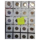 Various World Coins in Holders