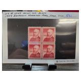 1959 Benjamin Harrison 12c Stamp Block