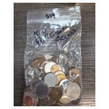 Bag of Foreign Coins Assorted Origins