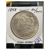 1898 Morgan Silver Dollar AU/UNC High Grade