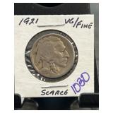 1921 Buffalo Nickel in VG/Fine Condition