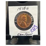 1978-S Lincoln Cent Gem Proof Coin