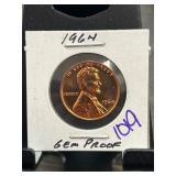 1964 Lincoln Cent Gem Proof Coin