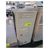 Vintage Desktop Computer Tower, Beige Case