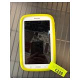 Samsung SM-T113 Tablet with Yellow Case