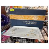 CorningWare Floral Bouquet Serving Tray with Cradl