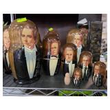 Hand-Painted Nesting Dolls with Historical Mormons