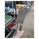 Hand-Forged Metal Cleaver With Wooden Handle