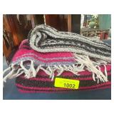 Mexican Textile Blanket, 42x69 Inches