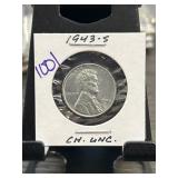 1943-S Lincoln Wheat Cent in Choice Uncirculated
