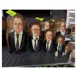 Hand-Painted Wooden Nesting Dolls Set Mormons