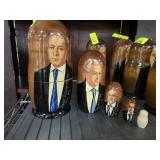 Hand-Painted Political Nesting Dolls Mormons