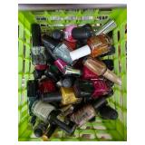 Nail Polish Collection in Green Basket