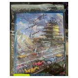 Commemorative Indy 500 Artwork with Signatures