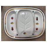 Georges Briard Metal Mcm Vintage Divided Ceramic S
