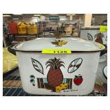 Georges Briard Enamelware Lidded Casserole Dish