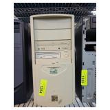 Vintage Beige Desktop Tower Computer Case