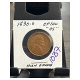 1930-S Lincoln Wheat Penny in Holder