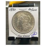 1880 Morgan Silver Dollar in AU/UNC Condition