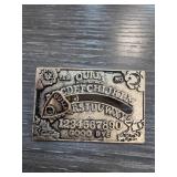 Mystical Ouija Board Metal Pin with Planchette