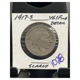 1917-S Buffalo Nickel VG/Fine Details
