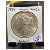 1881 Morgan Silver Dollar, CH UNC