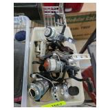 Various Fishing Reels in Mixed Conditions