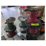 Spools of Electrical Wire in Various Colors