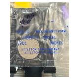 1901 Liberty Nickel in Littleton Packaging
