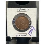 1944-D Lincoln Wheat Cent CH UNC