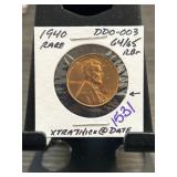 1940 Lincoln Wheat Cent DDO-003 Rare Coin