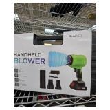 Handheld Green Cordless Blower Kit