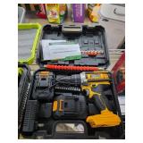 Cordless Drill with Accessories in Carry Case
