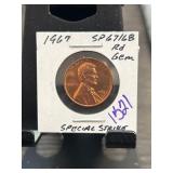 1967 Lincoln Memorial Cent Special Strike
