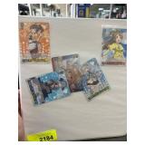 Binder of Anime-Themed Trading Cards