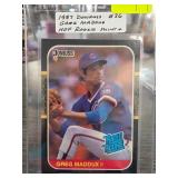 1987 Donruss #36 Greg Maddux Rookie Card