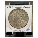 1882 Morgan Silver Dollar Coin in High Grade