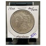 1900 Morgan Silver Dollar, High Grade