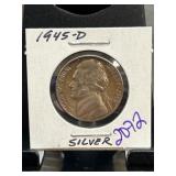 1945-D Jefferson Nickel in Holder