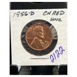 1956-D Lincoln Wheat Penny in Uncirculated Conditi