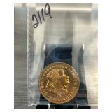 1889 United States Mint Coin with Star Design