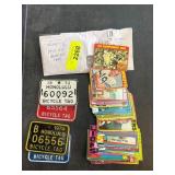 Honolulu Bicycle Tags and Sports Trading Cards