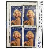 1995 Marilyn Monroe Plate Block Stamps