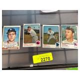 Four Vintage Baseball Cards