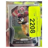 2019 Panini Prizm Adrian Peterson Football Card